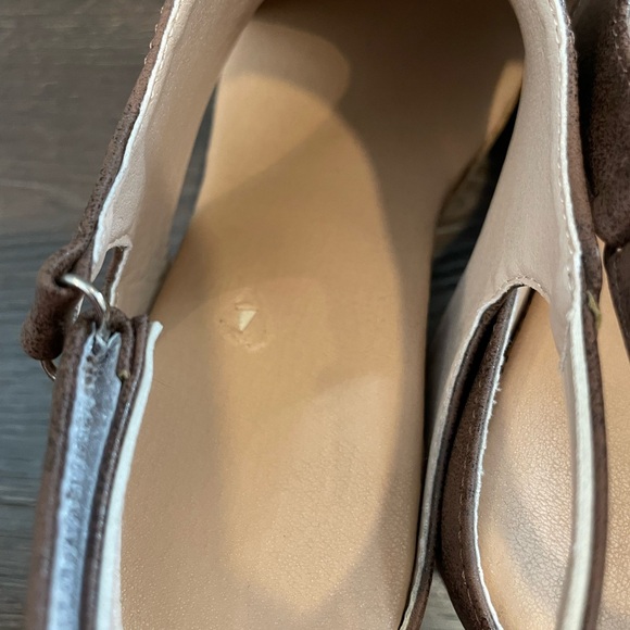 Women’s brown wedge sandals size 8.5 unbranded - Picture 4 of 7